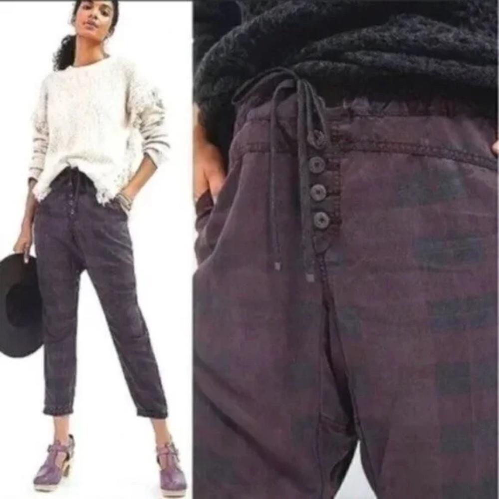 ANTHROPOLOGIE Jacquie Button Fly Joggers